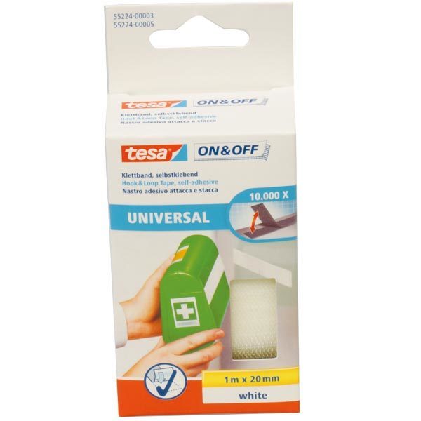 Indlæs billede i Gallery Viewer, Tesa Burretape hvid 1.0mx20mm selvklæb
