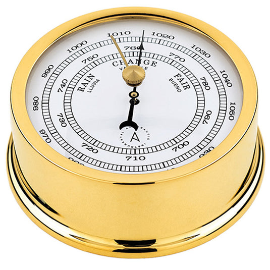 Autonautic Atlantic 95 barometer Ø95/70 mm forgyldt messing