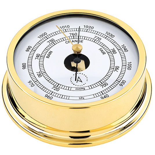 Autonautic Pacific 120 barometer Ø120/110 mm forgyldt messing