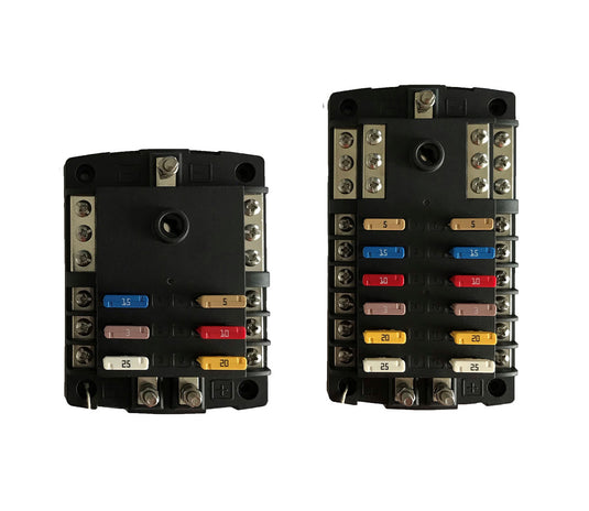 Säkringsbox 12x ATC minusplint