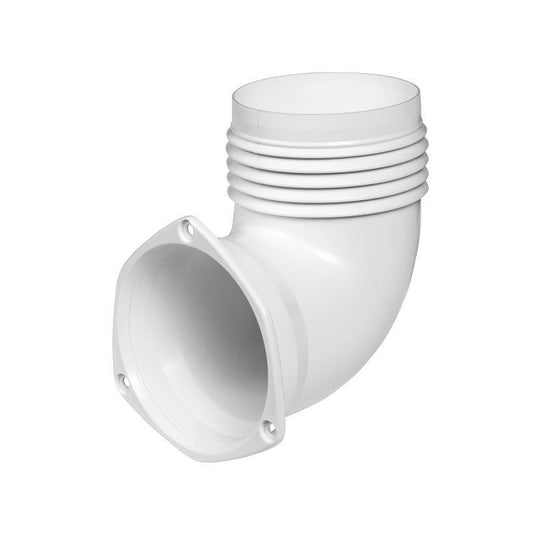 Adapter 90° hvid 3