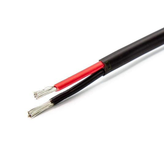 Fortinned 2-lederkabel - 2x2.5mm2 förtent platt 100m