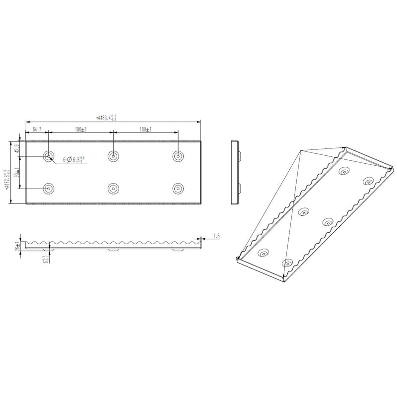 Indlæs billede i Gallery Viewer, Batteriholder med stropper 12V 200Ah - 24V 100Ah
