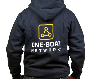 Hood zip OBN svart XXL