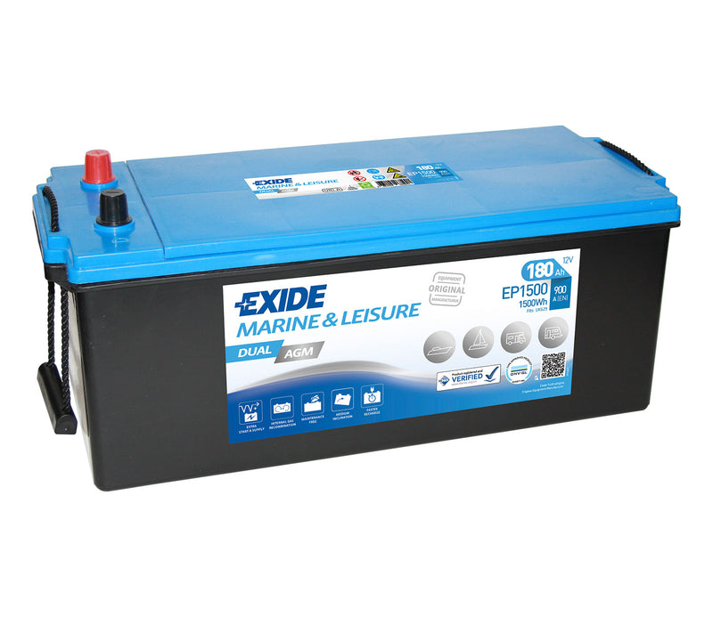 Indlæs billede i Gallery Viewer, Exide Dual AGM 12V 95Ah
