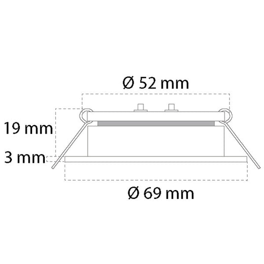 Casolux Maria lille med touch 3000K 10-32v