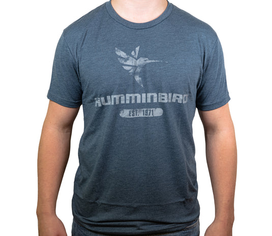 T-shirt Humminbird blå Medium