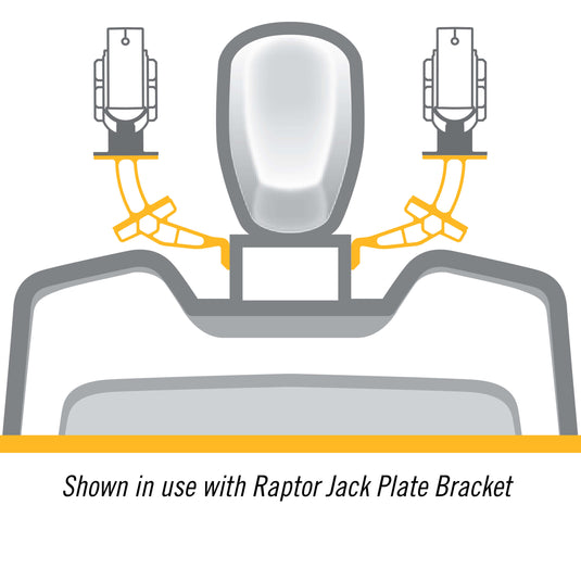 Raptor Vinklet Beslag Sort