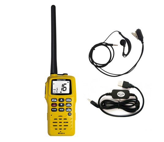 Bærbar VHF RT411 USB/220/MIC