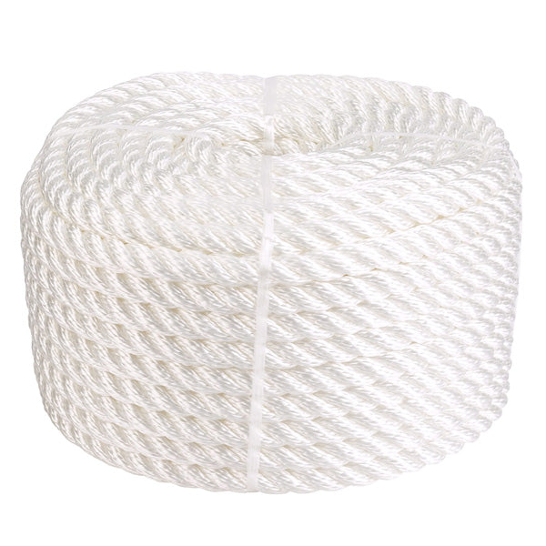 Indlæs billede i Gallery Viewer, 3-Slået PP tov hvid Ø12 mm 30 meter
