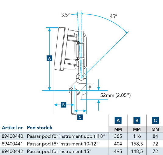 Pod - flexmount 10-12