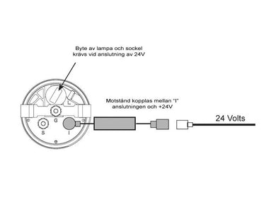 Kit 24-12V droppingsmodstand
