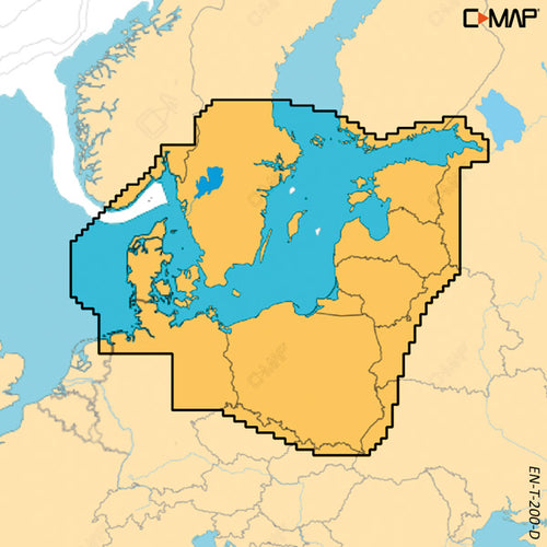 C-map discover x, skagerak kattegat & baltic sea T-200-D