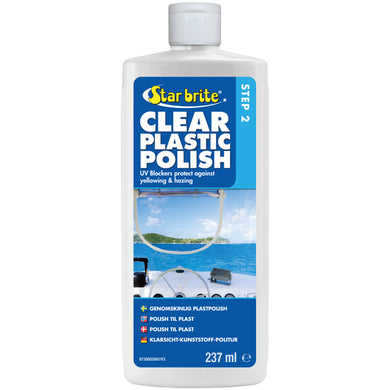 Star Brite Clear Plastic Polish - Step 2, 237 ml