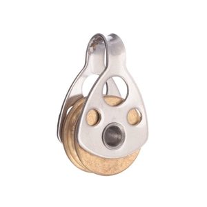 RWO Blok Micro 17mm enkel Messing
