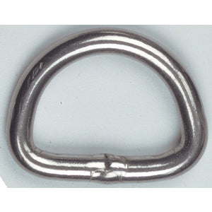 Bainbridge D-Rings 25mm x 5mm Welded Stainless Ste