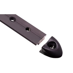 RWO T-skinne 25mmx122cm Sort