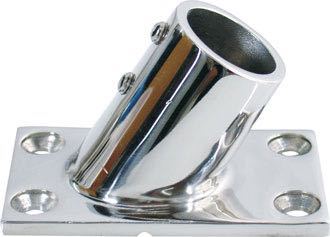 Indlæs billede i Gallery Viewer, Bundbeslag til gelænder RF firkantet, 60°
