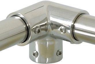 Indlæs billede i Gallery Viewer, Hjørnestykke til gelænder RF, 90°
