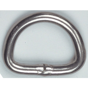 Bainbridge D-Rings 50mm x 6mm Welded Stainless Ste