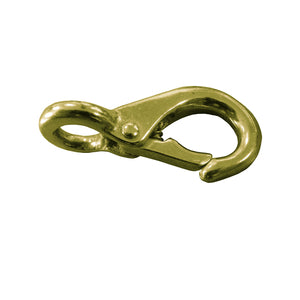 Bainbridge Snap Hooks #0 Brass 53mm long 10mm eye
