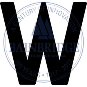 Bainbridge Sail Letters 300mm Black W